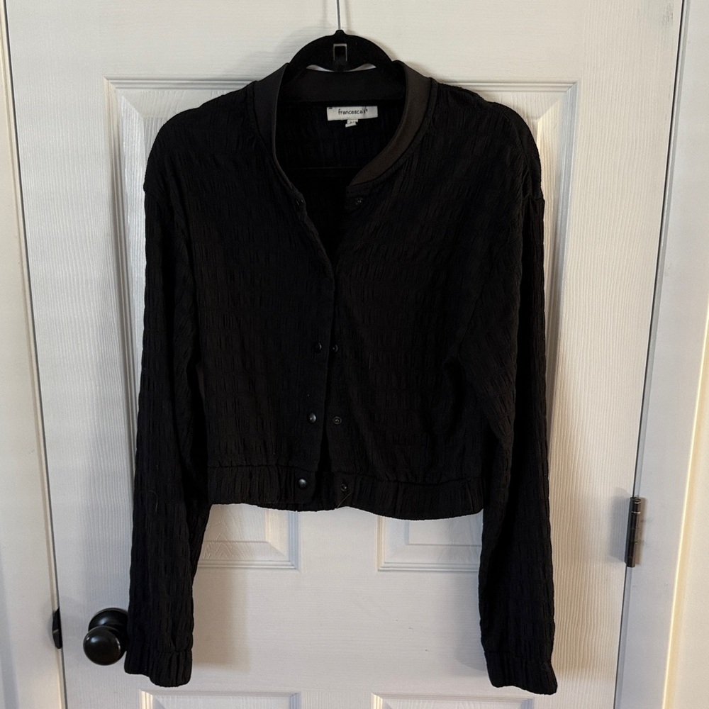 Francesca's Elegant Black Jacket